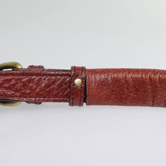 BURBERRY Shoulder Bag Leather Red Auth ti2068 - Picture 8 of 16